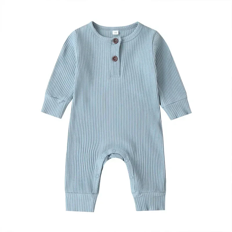 Lange Mouwen Baby Romper – Zacht Katoen voor Comfort & Warmte