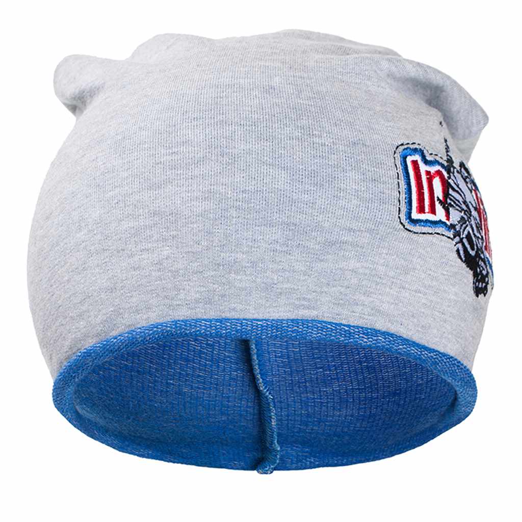 Herfst babymutsje New Baby In-line grijs-blauw, maat 110 (4-5 jaar)
