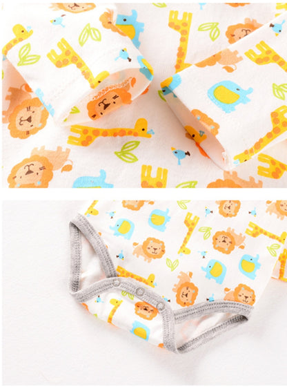 Cartoon 4-delige babykledingset