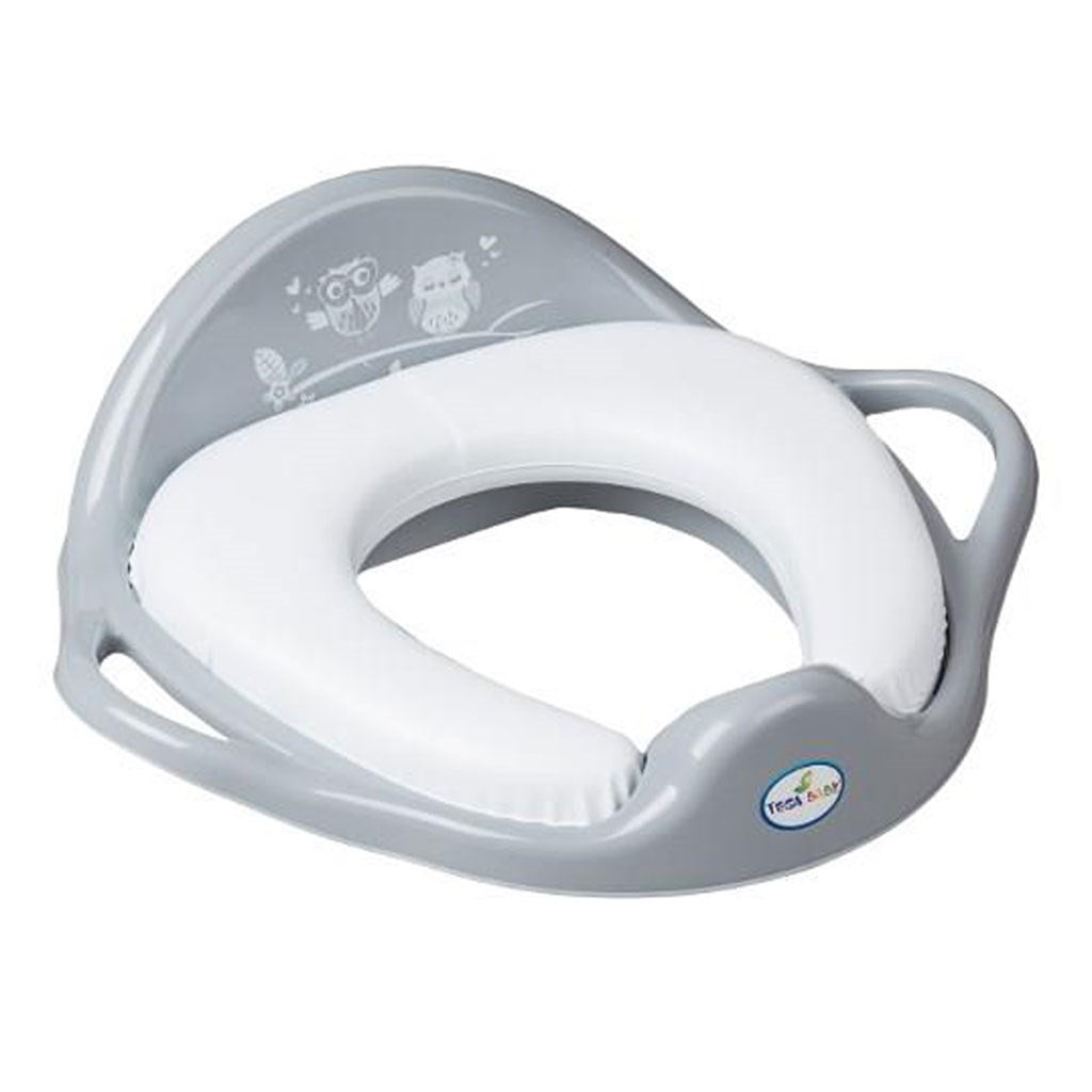 Zachte wc-verkleiner Owls grijs