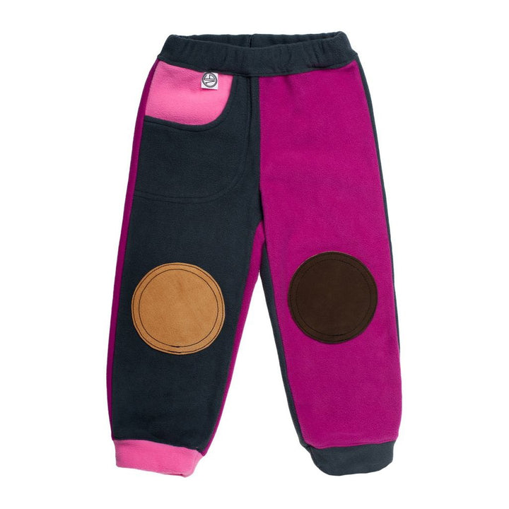 Kinderbroek VG framboos-antraciet, maat 104/110