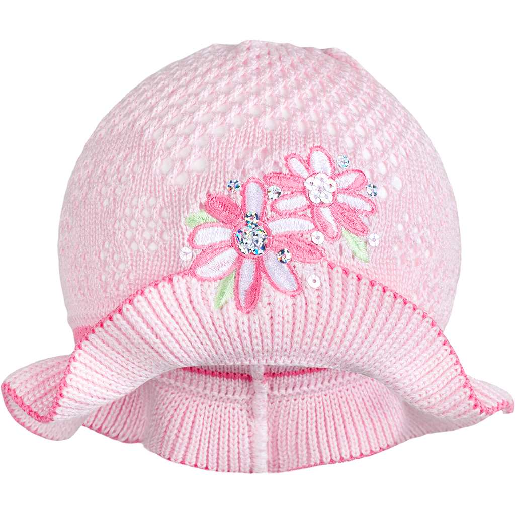 Gebreid mutsje New Baby roze-roze, maat 104 (3-4 jaar)