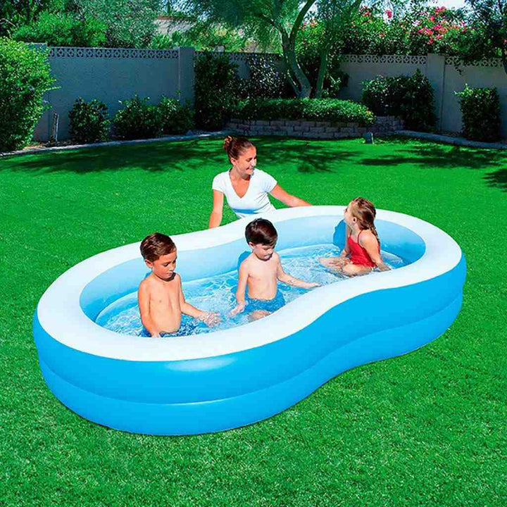 Opblaasbaar gezinszwembad Big Lagune Bestway 262x157x46 cm