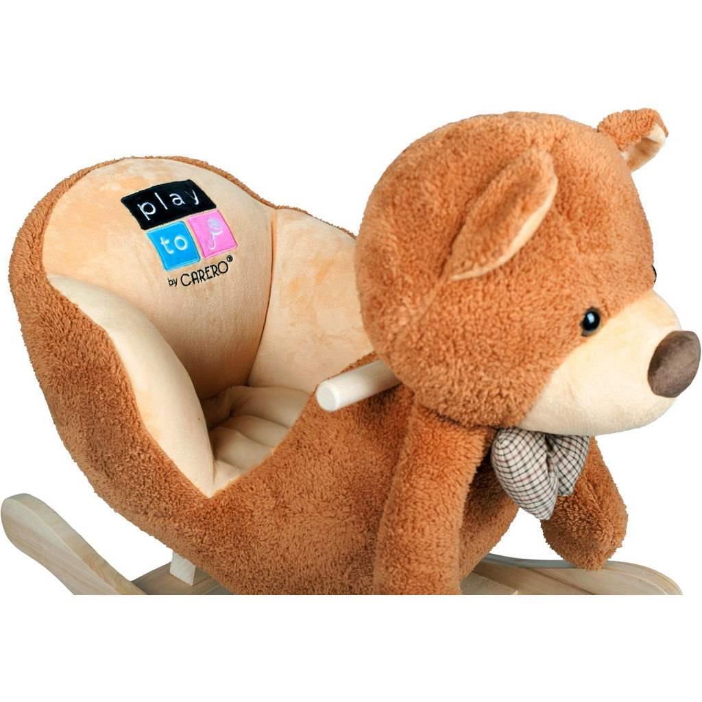 Hobbelspeeltje met geluiden PlayTo teddybeer bruin