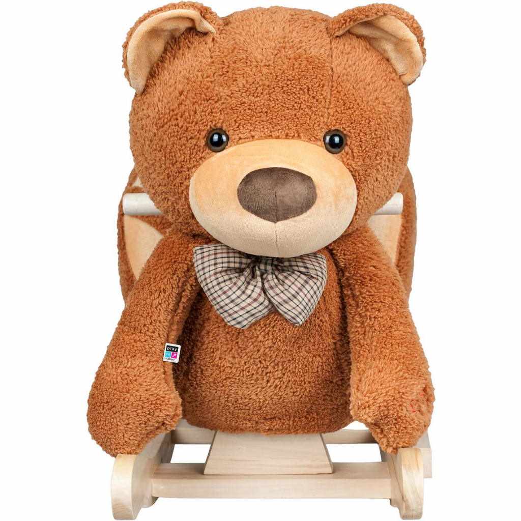 Hobbelspeeltje met geluiden PlayTo teddybeer bruin