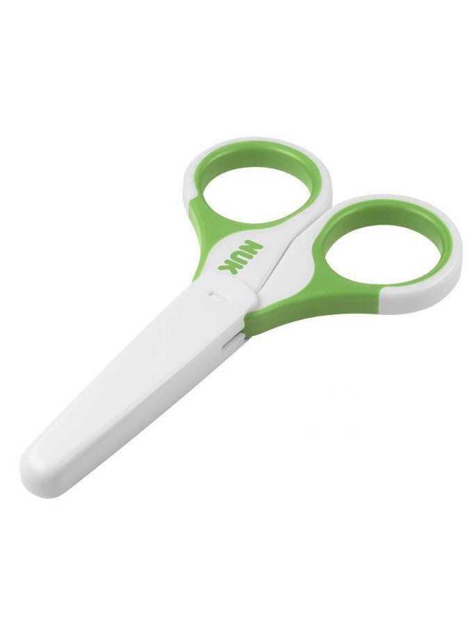 Babyveiligheidsschaartje met beschermkapje Nuk groen