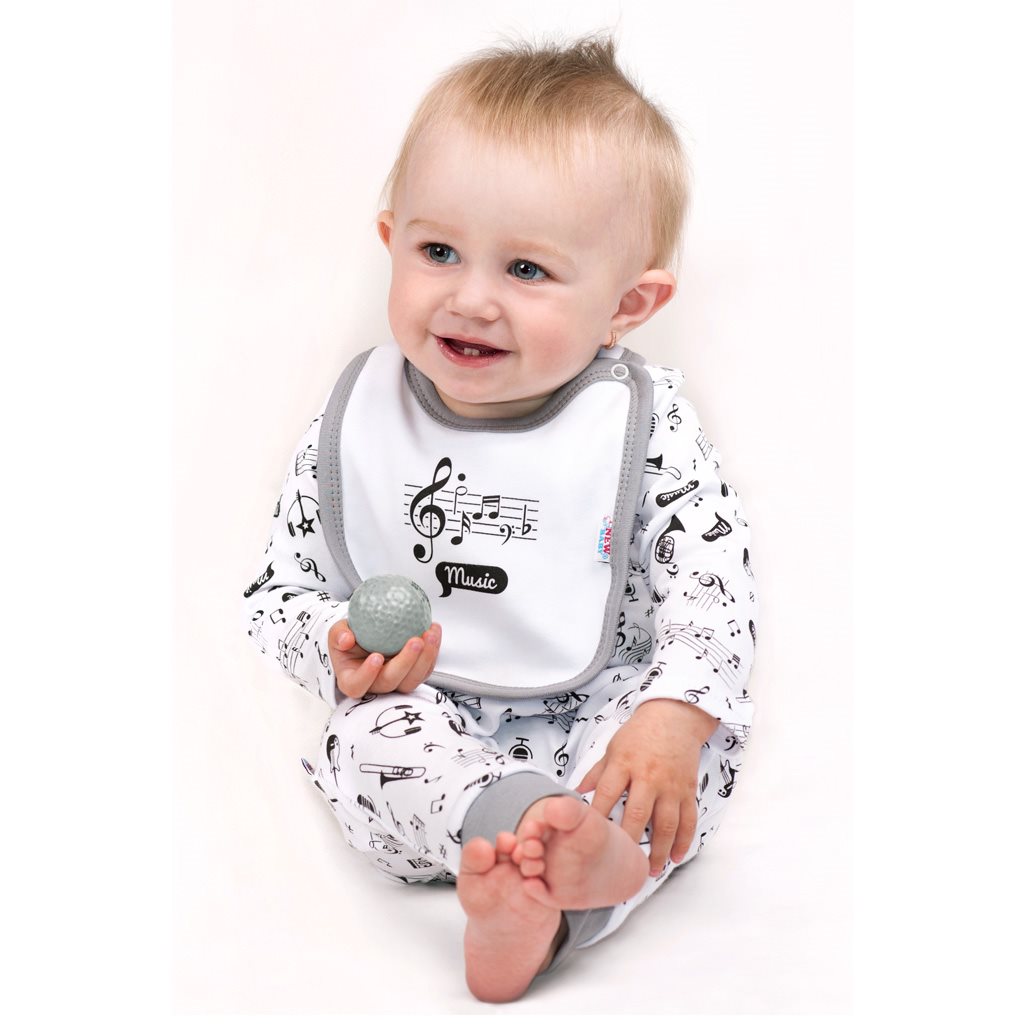 Baby body met lange mouwen New Baby Music, maat 80 (9-12 mnd)