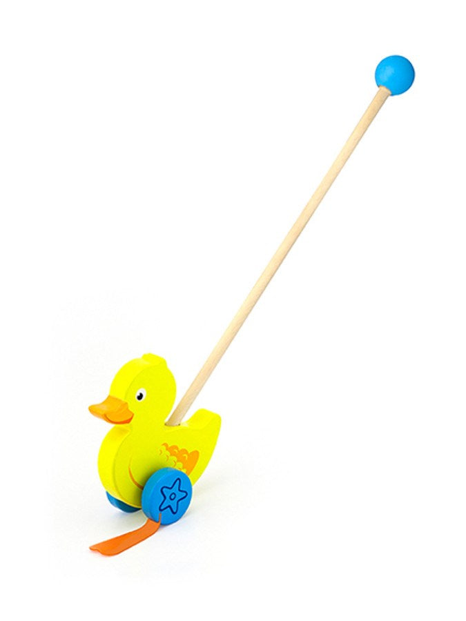 Houten trekspeeltje Viga eend