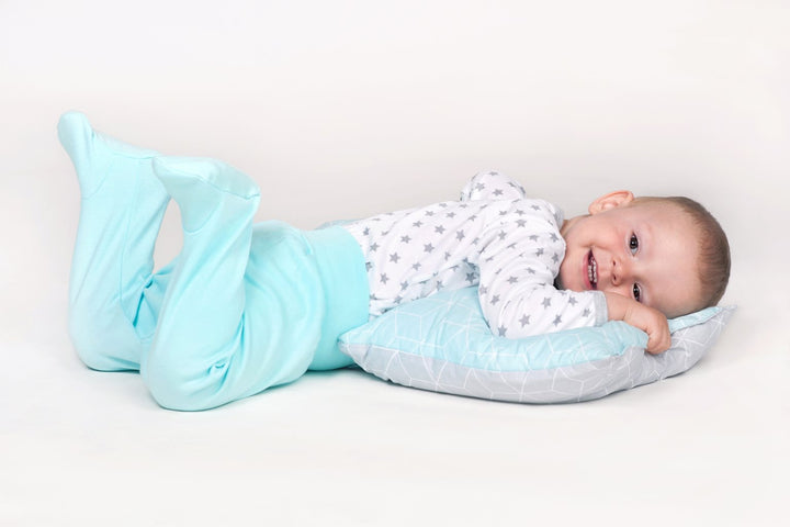 Baby body New Baby Classic II grijs met sterren, maat 86 (12-18 mnd)