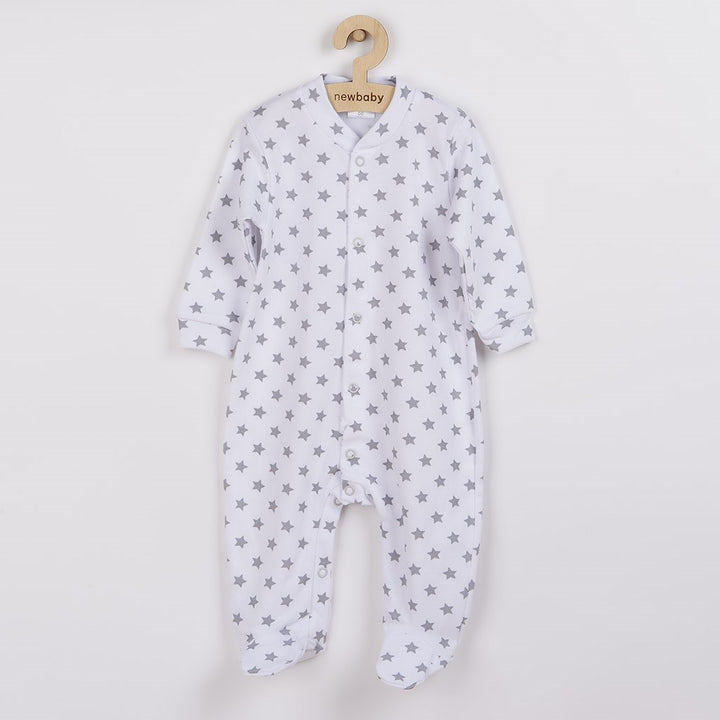 New Baby Classic II babyboxpak grijs met sterren, maat 56 (0-3 mnd)
