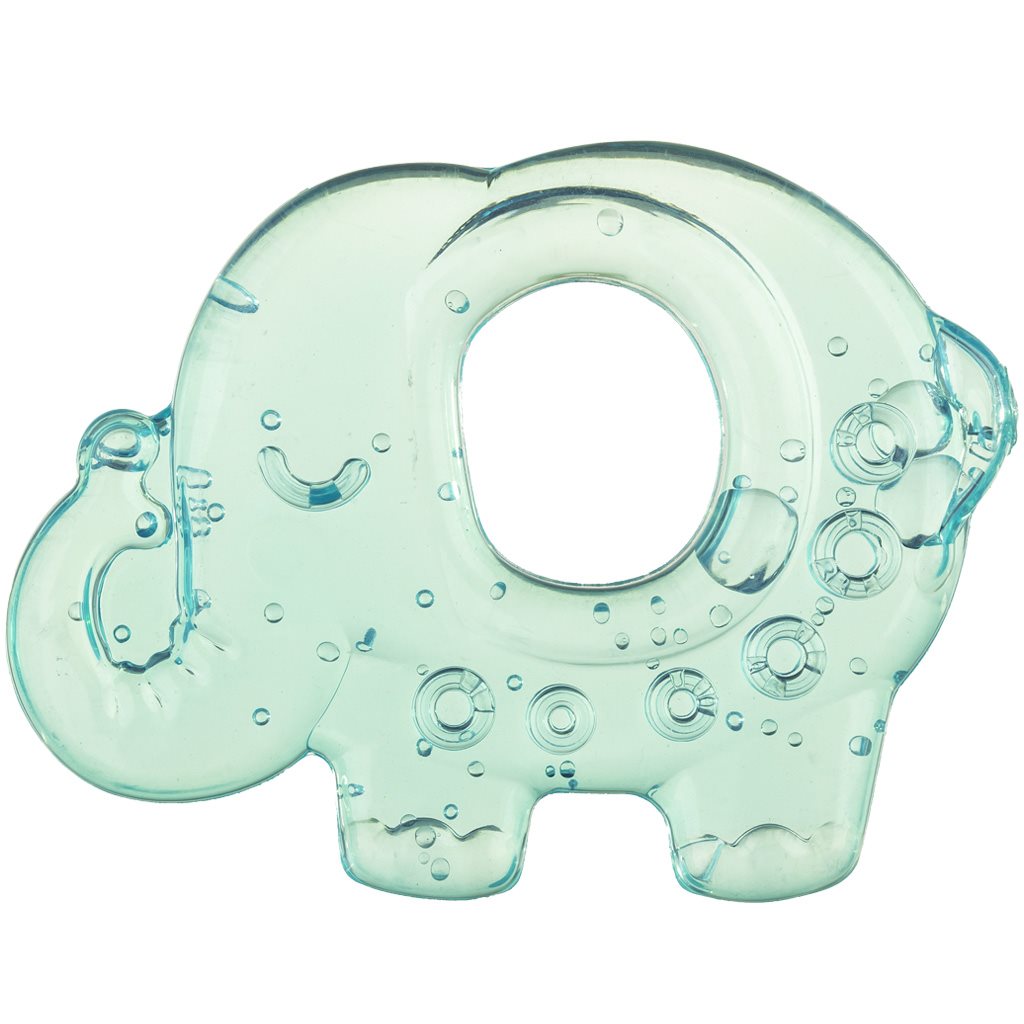 Koelbijtring Akuku olifant blauw