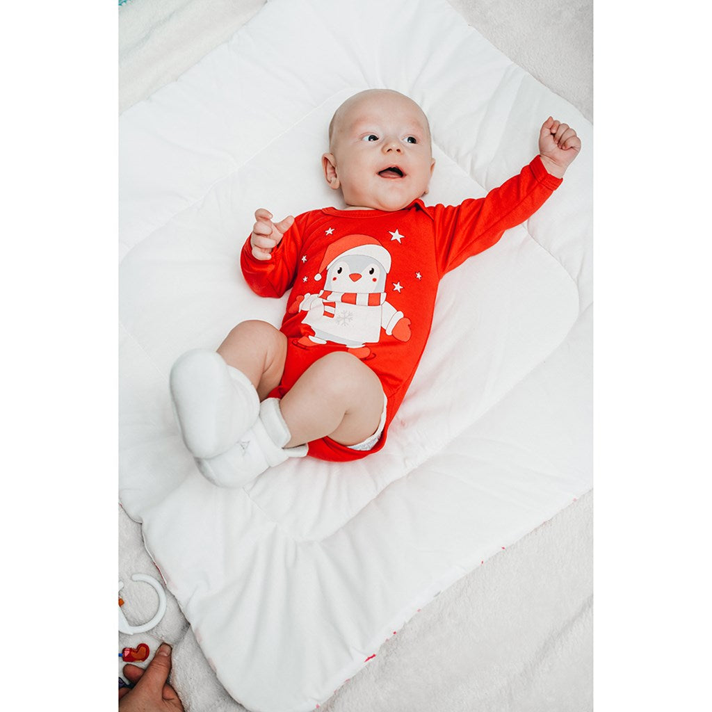 New Baby Winter Penguin baby body met lange mouwen, maat 56 (0-3 mnd)