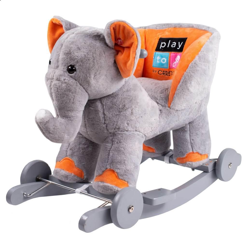 Hobbelspeeltje met melodie en wielen PlayTo olifant