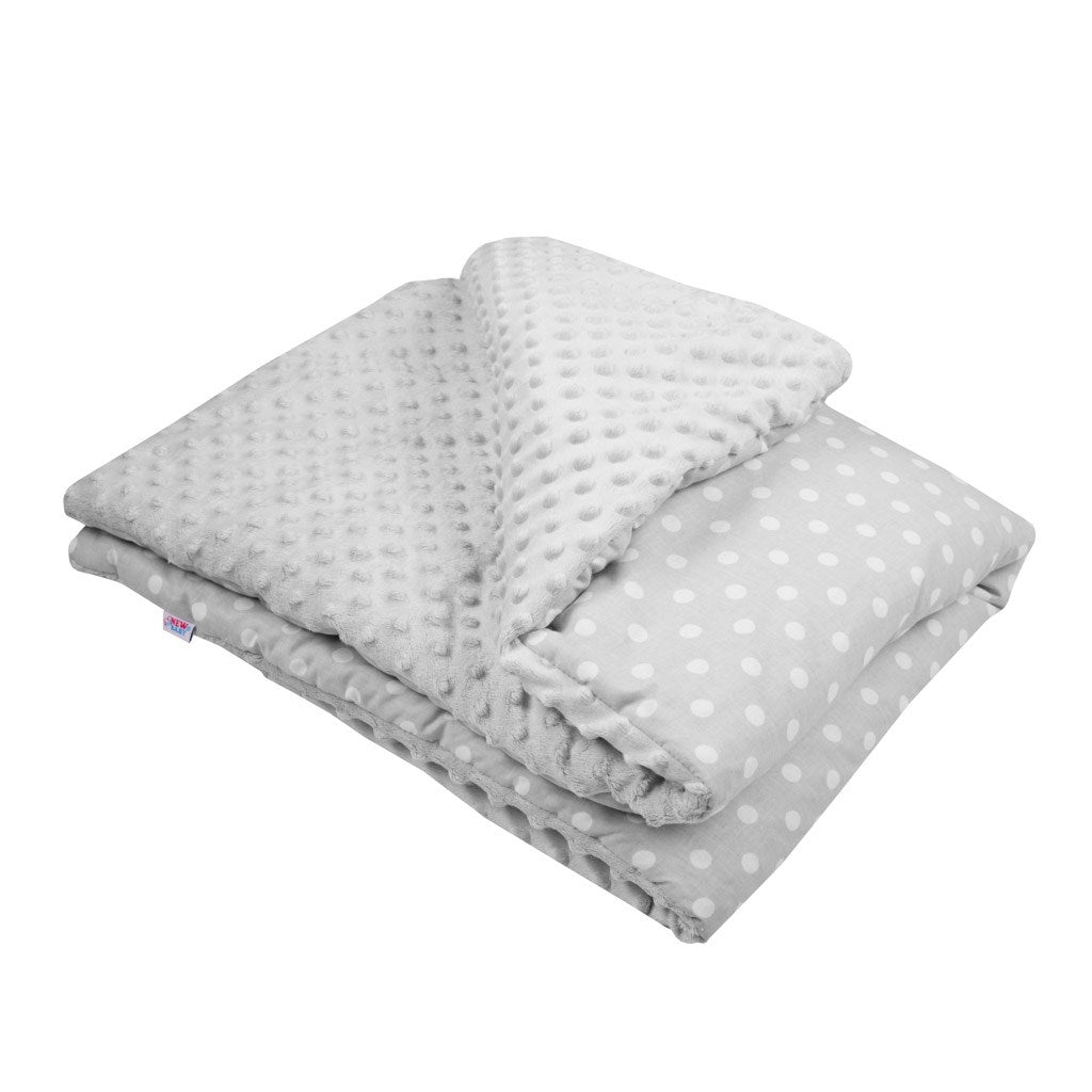 Babydeken met vulling New Baby grijs 80x102 cm