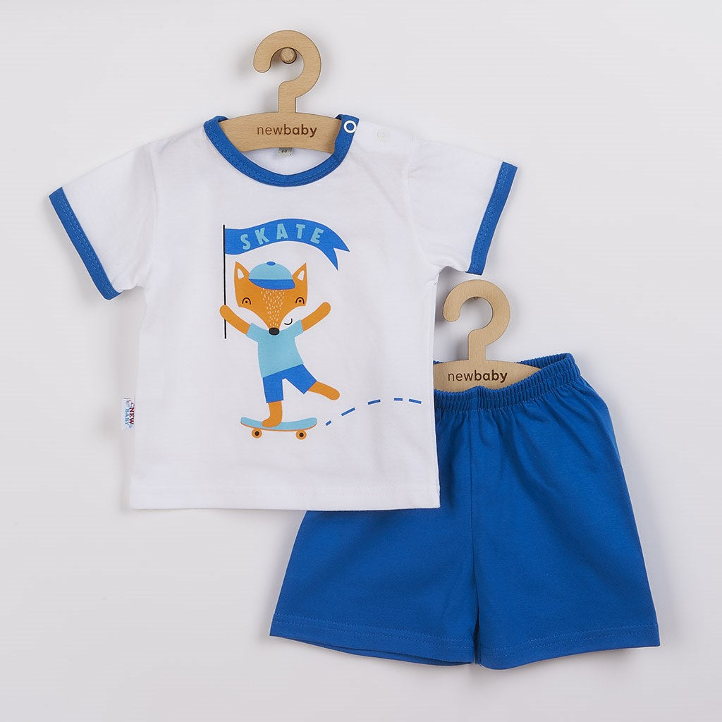Babyset T-shirt en short New Baby Fox, maat 68 (4-6 mnd)