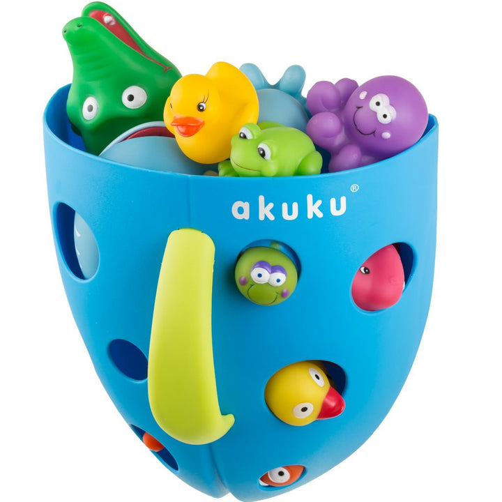 Kunststof speelgoedbox voor bad Akuku grijs