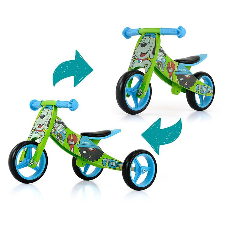 Kinder multifunctionele 2-in-1 Milly Mally JAKE Bob fiets