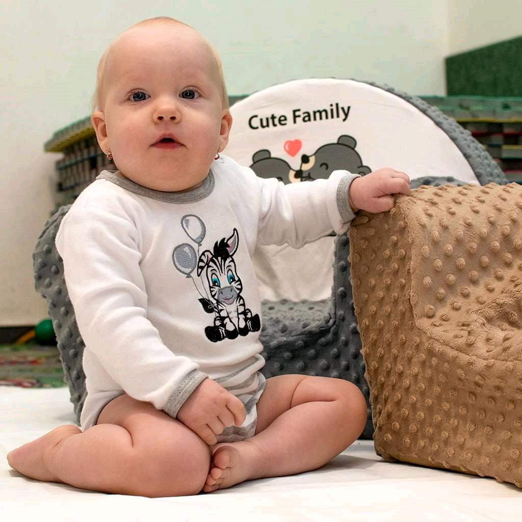 Katoenen babymutsje New Baby Zebra exclusive, maat 68 (4-6 mnd)
