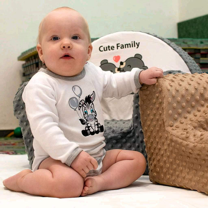 Katoenen babymutsje New Baby Zebra exclusive, maat 74 (6-9 mnd)