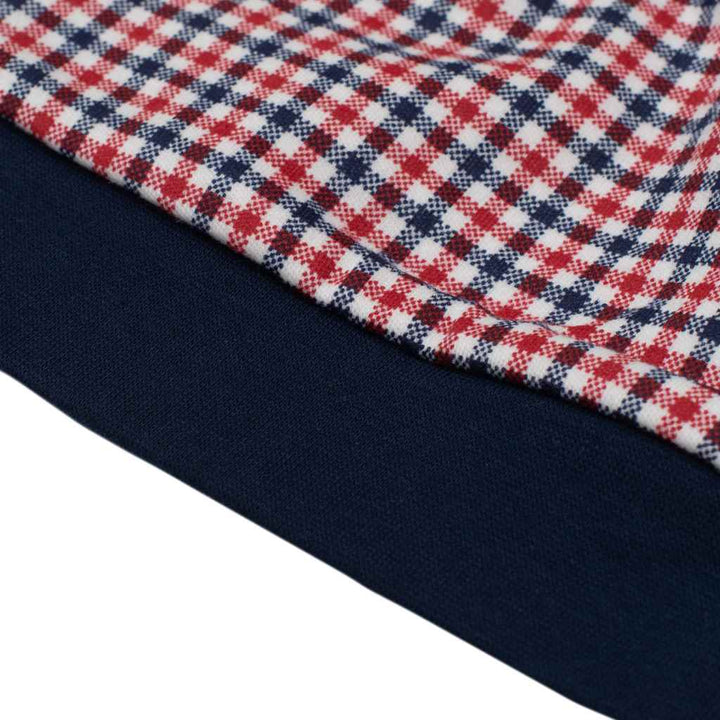 Katoenen babymutsje New Baby Checkered, maat 74 (6-9 mnd)
