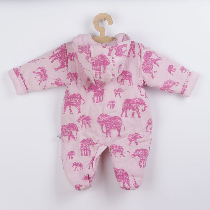 Baby Service Elephants roze, maat 74 (6-9 mnd)