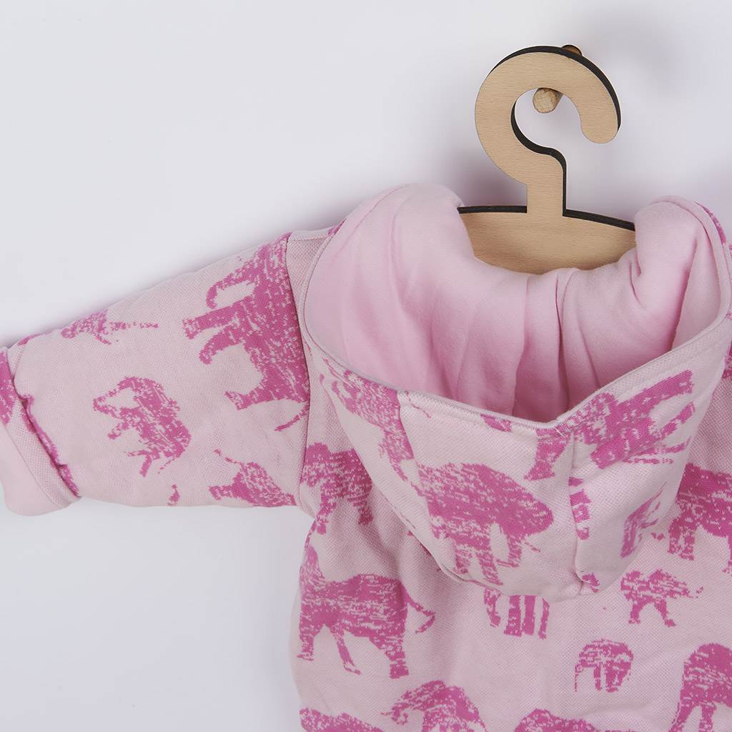 Baby Service Elephants roze, maat 74 (6-9 mnd)