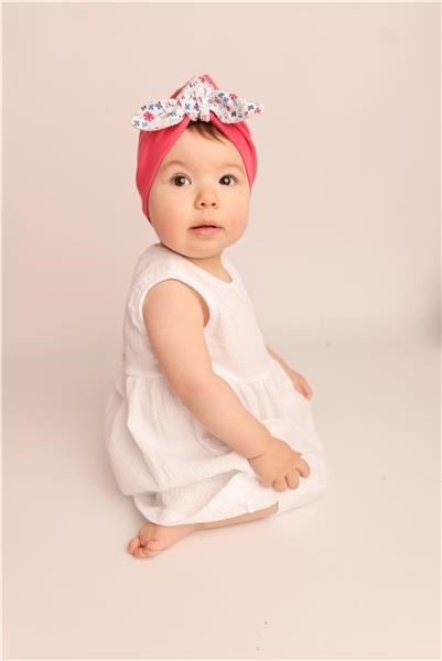 Meisjestulbandmutsje New Baby For Girls, maat 74 (6-9 mnd)