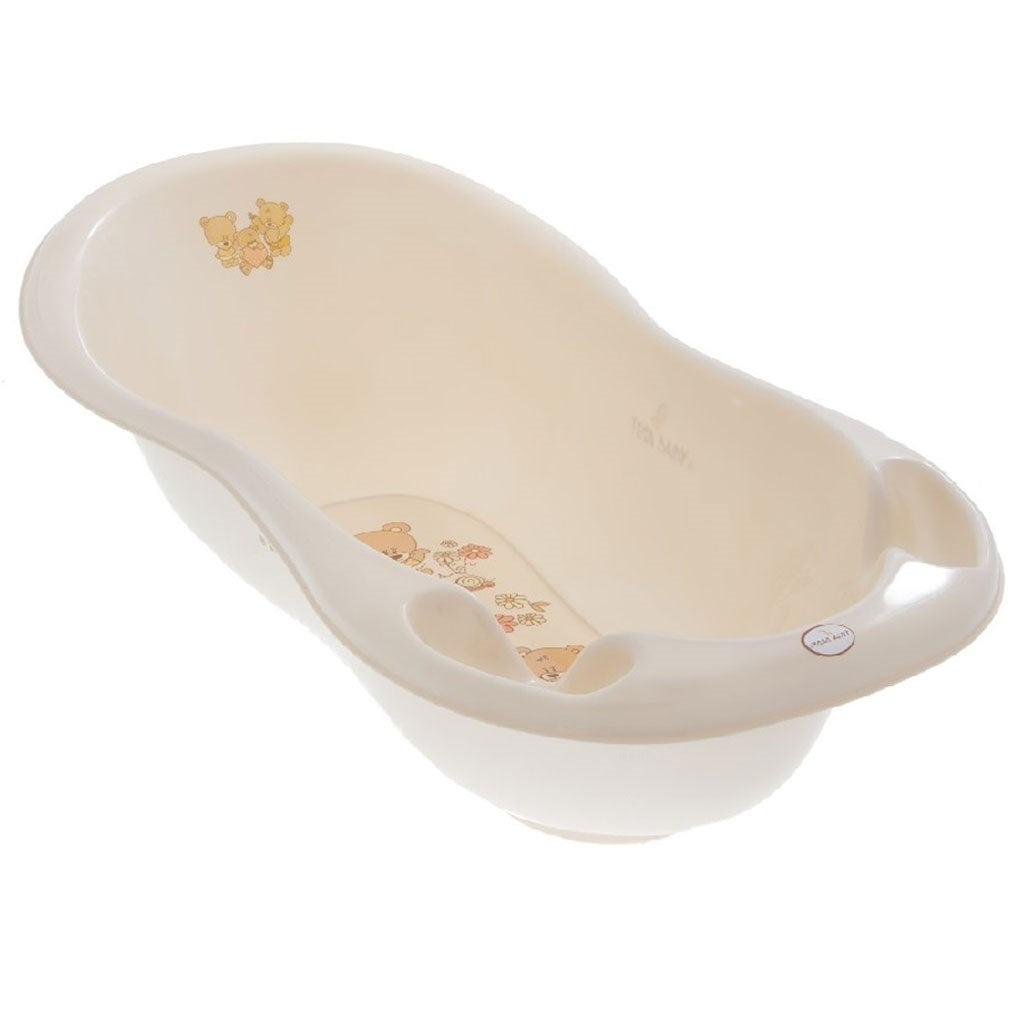 Anatomisch badje met afvoer 102 cm LUX Teddy beige