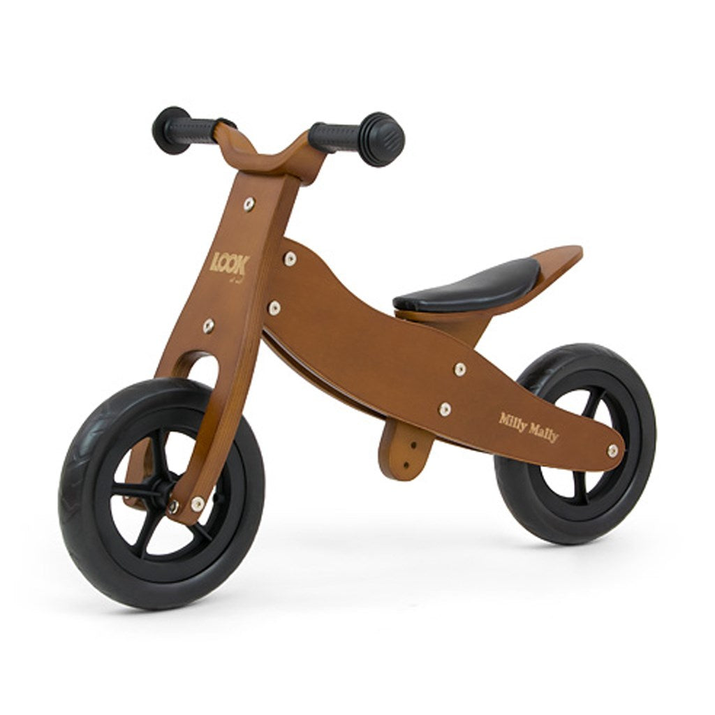 Milly Mally Cool donker naturel 2-in-1 multifunctionele babyfiets
