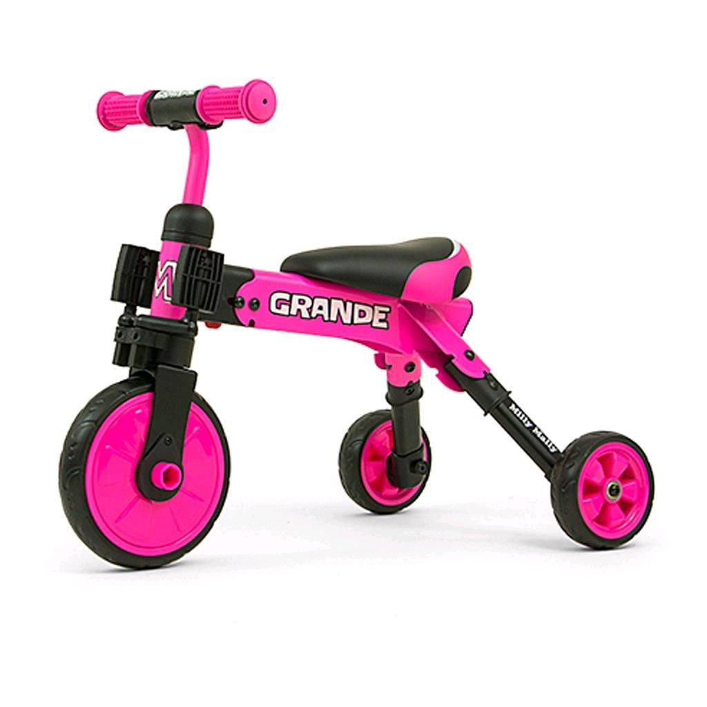 Kinderdriewieler 2-in-1 Milly Mally Grande roze