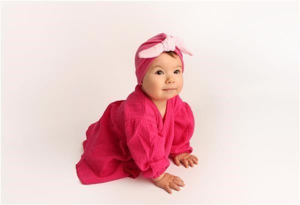 Meisjestulbandmutsje New Baby For Girls strepen, maat 74 (6-9 mnd)