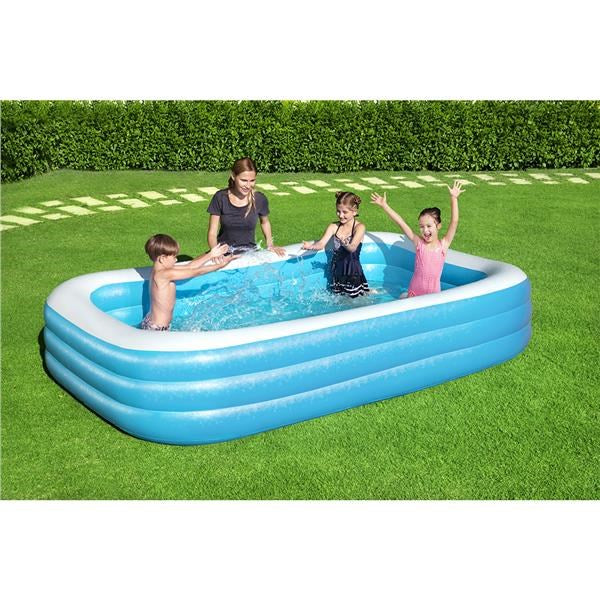 Opblaasbaar gezinszwembad Bestway 305x183x56 cm blauw
