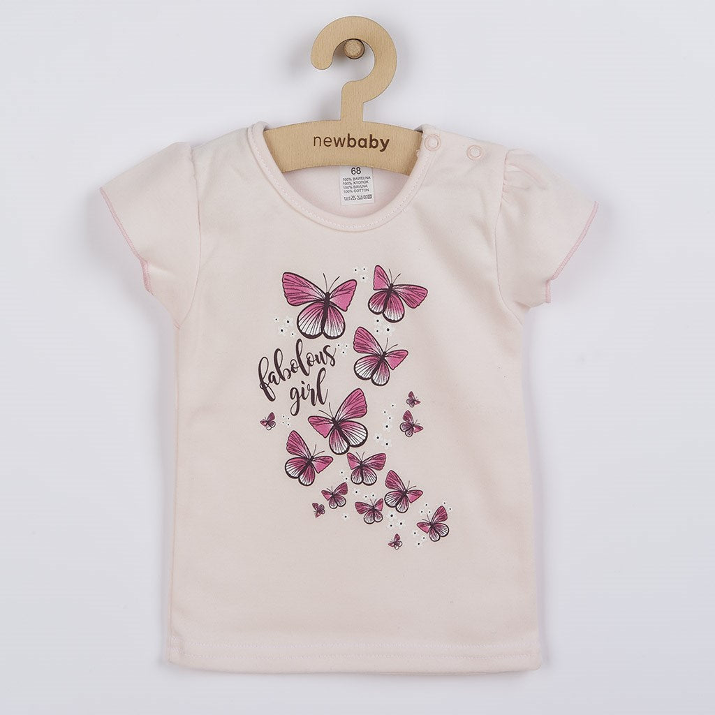 Baby-T-shirt met rokje New Baby Butterflies, maat 80 (9-12 mnd)