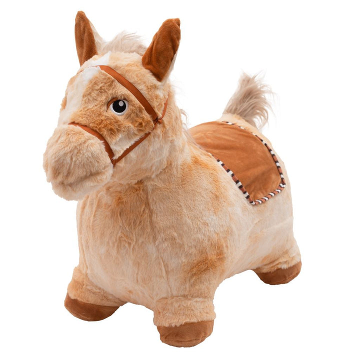 Pluche hobbeldier met geluid PlayTo paard