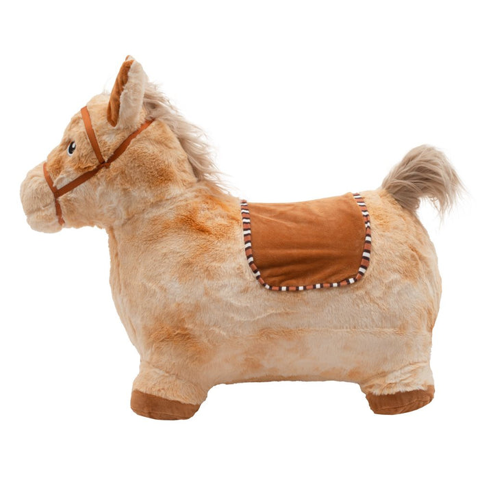 Pluche hobbeldier met geluid PlayTo paard