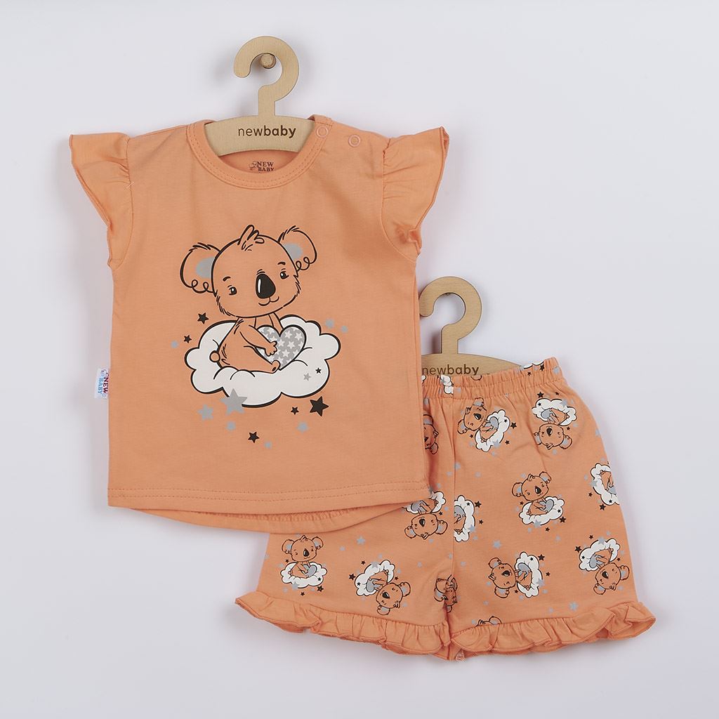 Kinderzomerpyjama New Baby Dream zalm, maat 68 (4-6 mnd)