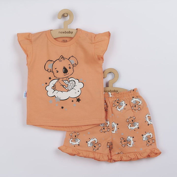 Kinderzomerpyjama New Baby Dream zalm, maat 68 (4-6 mnd)
