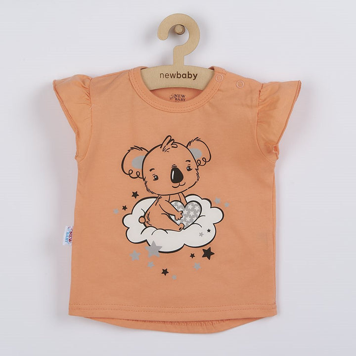 Kinderzomerpyjama New Baby Dream zalm, maat 68 (4-6 mnd)