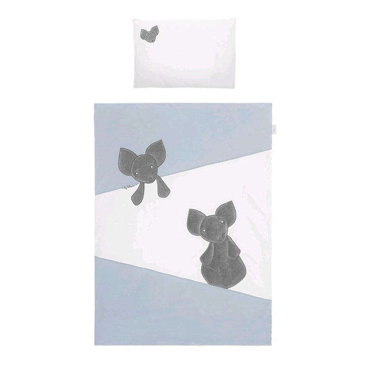 5-delig beddengoed Belisima Mouse 90/120 blauw