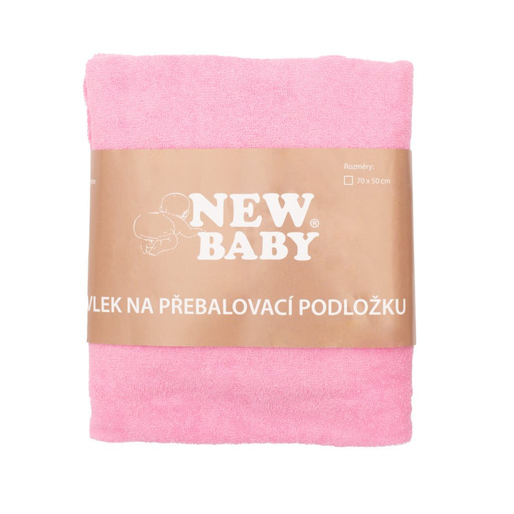 Hoes voor aankleedkussen New Baby 50x70 roze