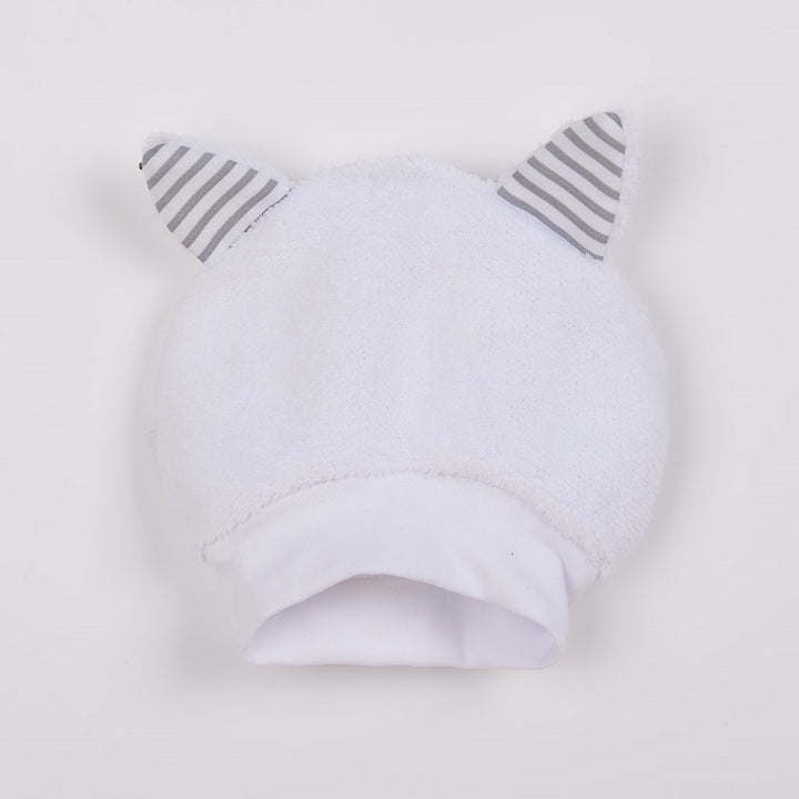 Luxe wintermutsje met oortjes New Baby Snowy-collectie, maat 68 (4-6 mnd)
