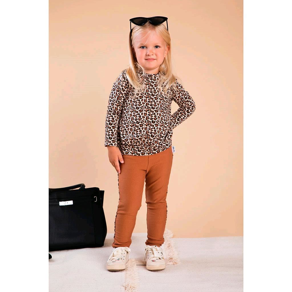 Katoenen baby maillot Nicol Mia bruin, maat 56 (0-3 mnd)