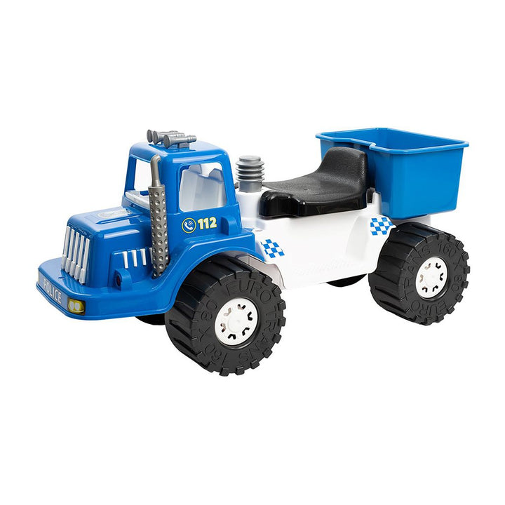 Kinderpolitieloopauto BAYO POLICE 70 cm blauw