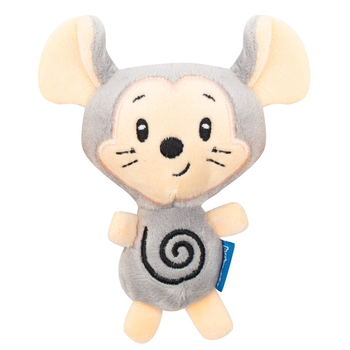 Baby Mix muis en uil pluche kinderwagenrammelaar