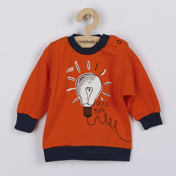 Katoenen baby-T-shirt New Baby Great Idea, maat 62 (3-6 mnd)