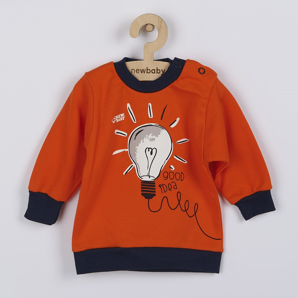 Katoenen baby-T-shirt New Baby Great Idea, maat 74 (6-9 mnd)