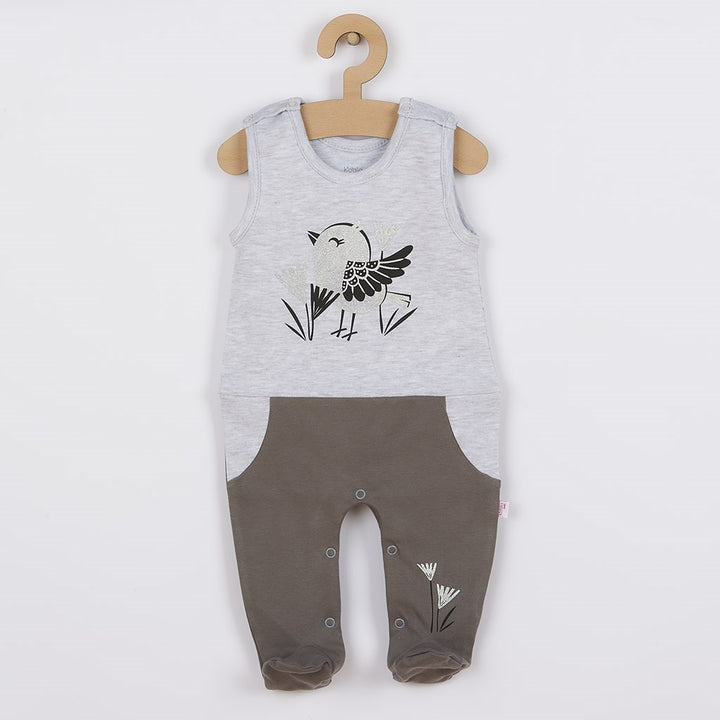 3-delige katoenen babyset Koala Birdy grijs, maat 80 (9-12 mnd)