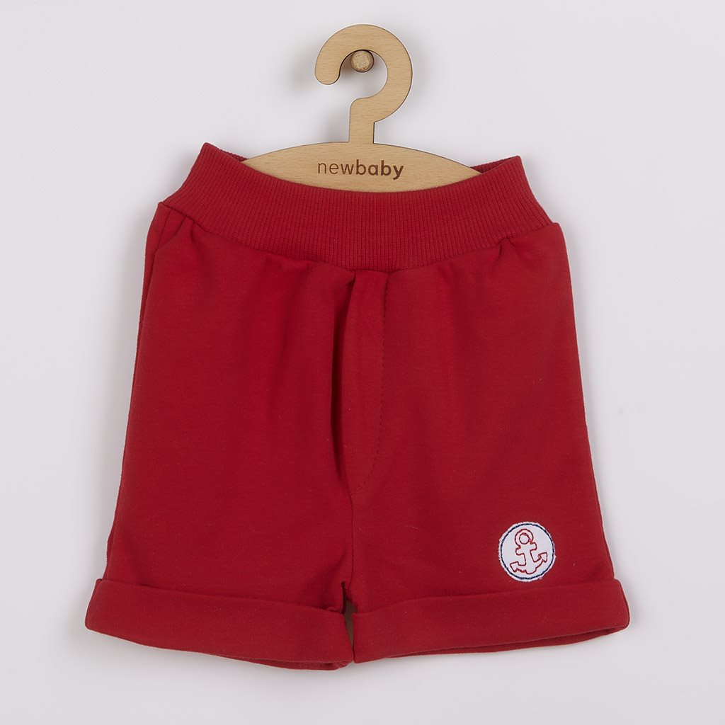 Babyset T-shirt en short New Baby Marine, maat 56 (0-3 mnd)