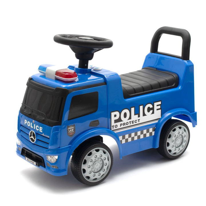 Kinderloopauto met geluid Mercedes Baby Mix POLICE blauw