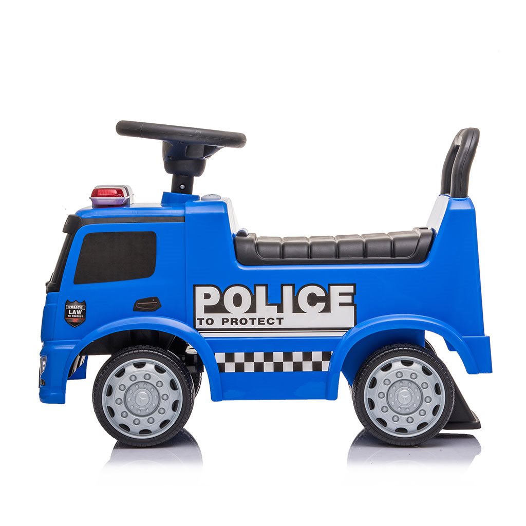 Kinderloopauto met geluid Mercedes Baby Mix POLICE blauw